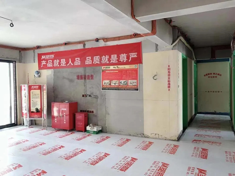裝修工地施工現(xiàn)場(chǎng)形象保護(hù)，走進(jìn)名匠裝飾裝修工地