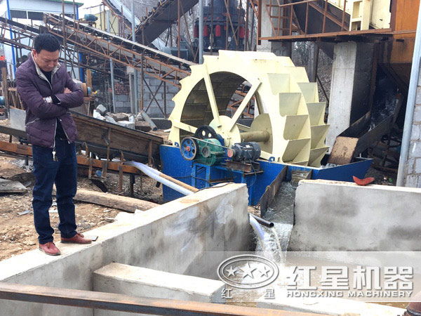 環保輪斗洗砂機生產現場 環保輪斗洗砂機生產現場