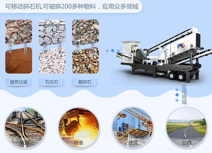 可移動(dòng)碎石機(jī)應(yīng)用領(lǐng)域 可移動(dòng)碎石機(jī)應(yīng)用領(lǐng)域