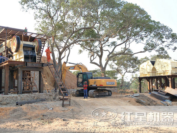 焦炭破碎機(jī)作業(yè)現(xiàn)場