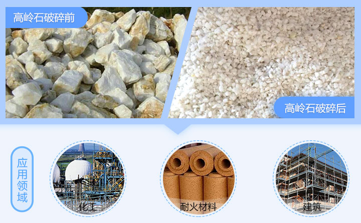 高嶺石制砂前后 高嶺石制砂前后