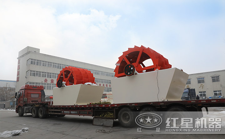 水輪洗砂機發(fā)貨現(xiàn)場 水輪洗砂機發(fā)貨現(xiàn)場