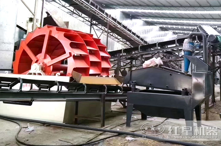 三輪洗砂機現場作業圖 三輪洗砂機現場作業圖