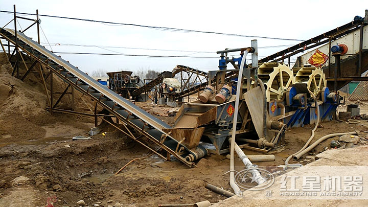 制砂、洗沙回收現場