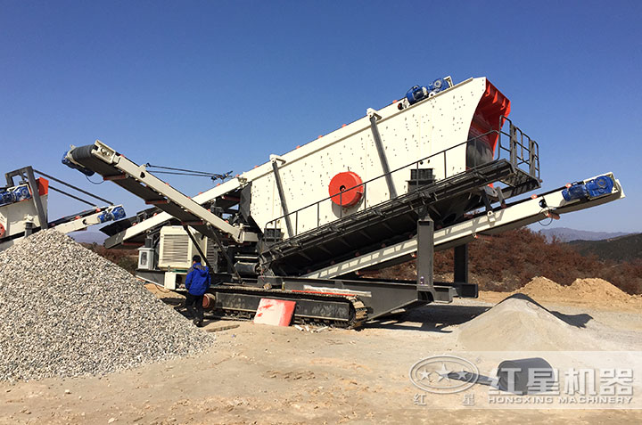 移動碎石機作業現場 移動碎石機作業現場