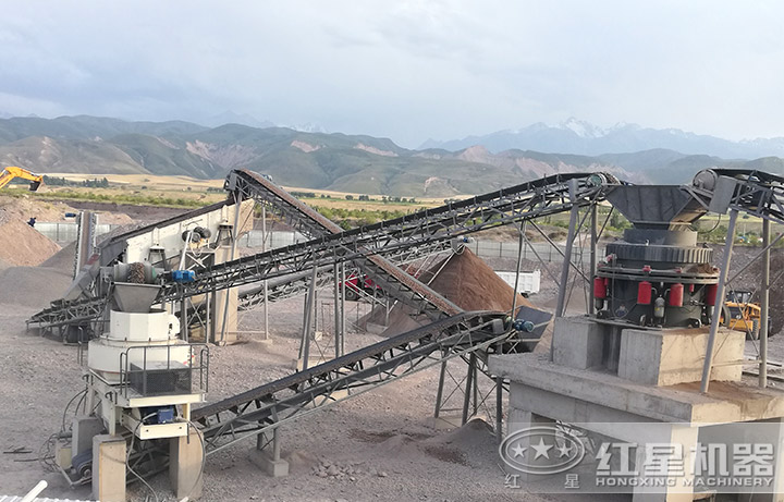 鵝卵石制砂現場 鵝卵石制砂現場