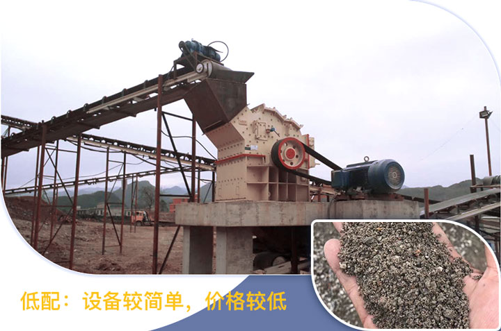 低配的方案價格低,適合小型砂石場 低配的方案價格低,適合小型砂石場