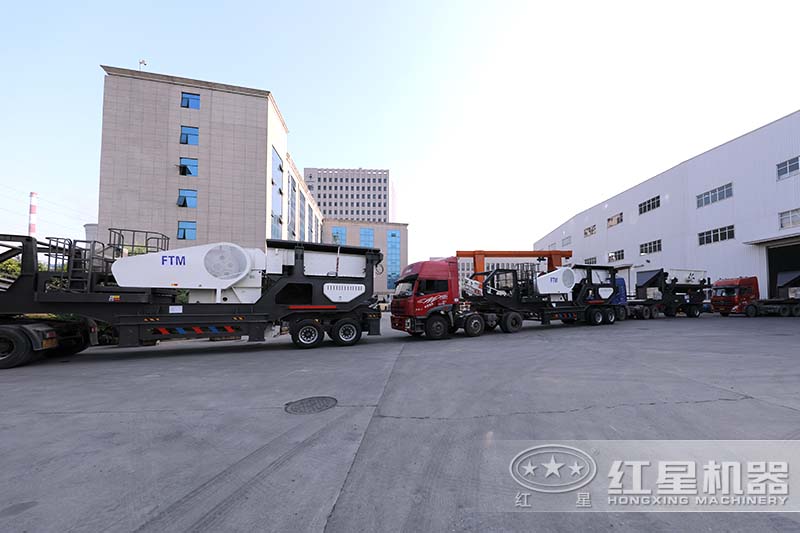 200噸/小時的移動式鵝卵石打砂機設(shè)備發(fā)出 200噸/小時的移動式鵝卵石打砂機設(shè)備發(fā)出