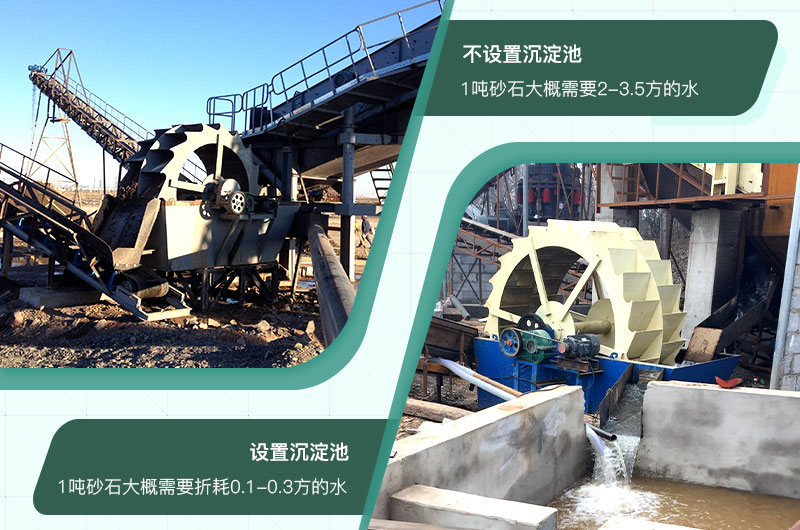 設置沉淀池的洗砂廠更省水 設置沉淀池的洗砂廠更省水