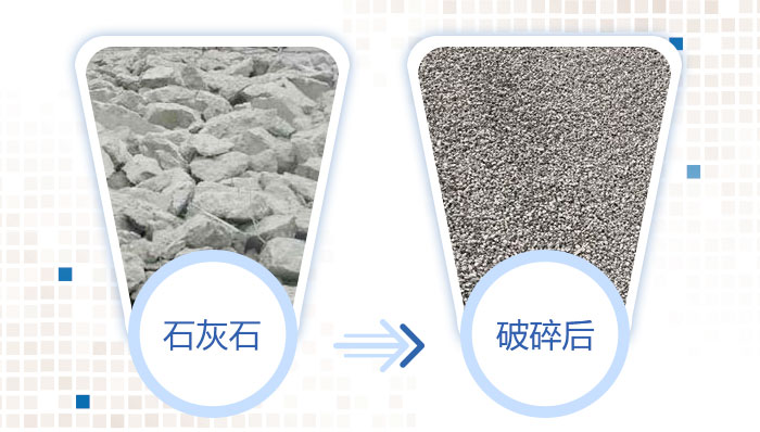 反擊式破碎機處理石灰石成品展示 反擊式破碎機處理石灰石成品展示